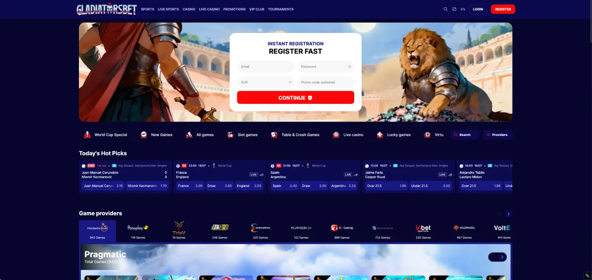 Gladiatorsbet non-GameStop casino review for UK players